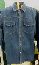 Chemise En Jean Indigo À