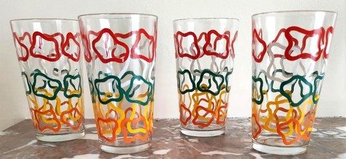 Verres vintage orangeade - verres, à