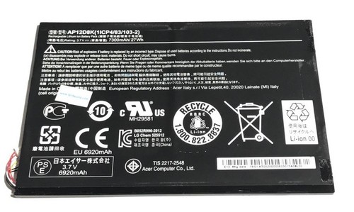 Original batterie acer iconia - original:batterie,