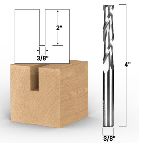 Diameter 2 flute upcut - diameter,
