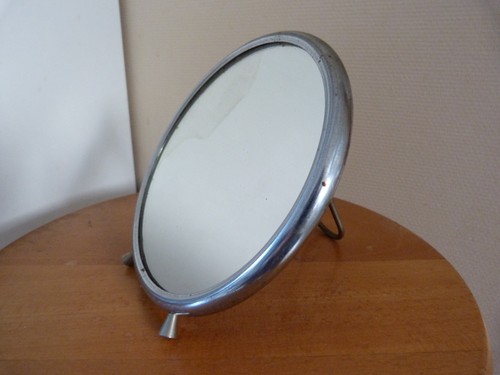 Ancien miroir rond barbier - ancien,