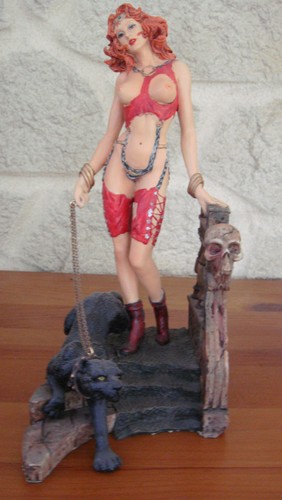 Rare statue résine femme - statue,