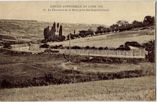 CPA - LYON - 1924 Automobile Circuit - The Turn of Death (Seven Ways).