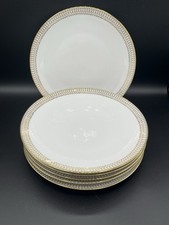 Vintage Winterling Bavaria Porcelain Gold Trim 9.5 Inch Dinner Plates Set of 6