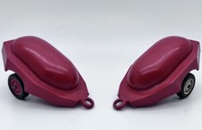 2 CARS metal trailer FIREFIGHTER SOLIDO motorcycle trailer pump GUINARD N.360