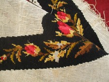 Pair of Antique 19th Century Hand Embroidered Pink Slippers