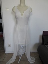 robe blanche longue taille S
