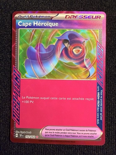 Carte pokémon cape - carte, héroïque