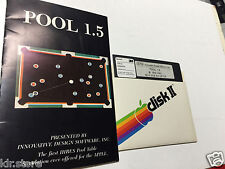 POOL 1.5 IDSI 1981 HIRES Table  Game Apple ii II Plus iie old Vintage 
