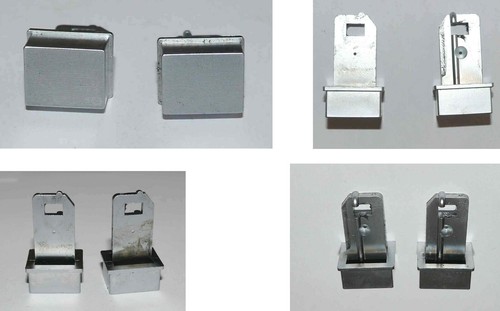 Boutons platine disques - x,
