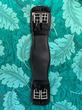 Ovation Dressage Girth Pony 18” Black Airfoam Elastic Horse Tack Used