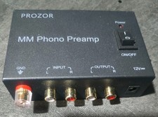 PROZOR MM Phono Turntable preamp - Mini Stereo Audio Low Noise Phono preampli...