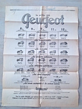 AFFICHE ANCIENNE PEUGEOT