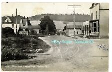 Roulette PA -RIVER STREET FROM RAILROAD- Postcard btw Coudersport/Port Allegany