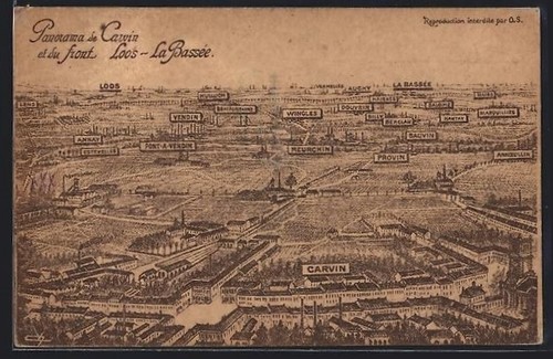 Cpa carvin vue générale et - carvin,,