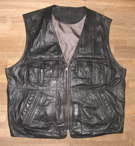 Gilet cuir homme outdoor - homme,