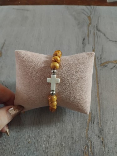 Bracelet perles marron