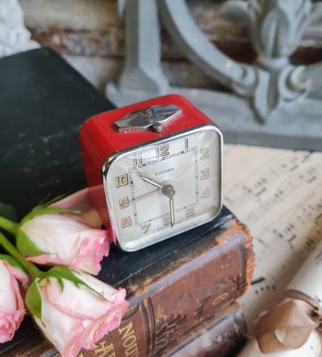 Ancien petit reveil voyage - ancien,