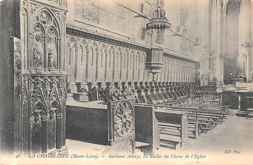 Carte postale chaise dieu - la,