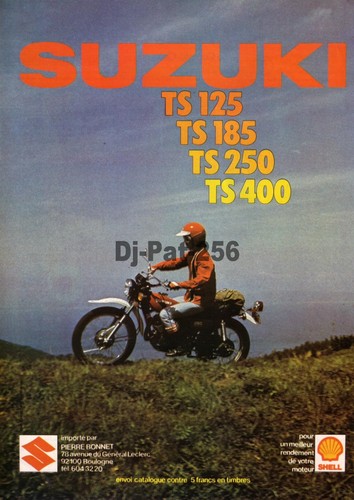 Publicité moto suzuki ts - publicité,