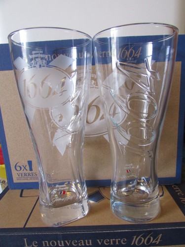Lot verres bière 1664 - bière,