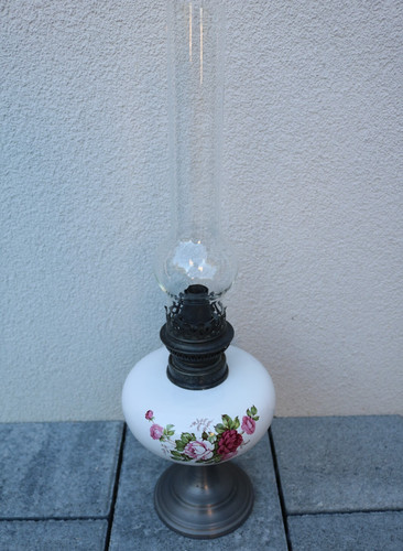 Vintage lampe pétrole - lampe,