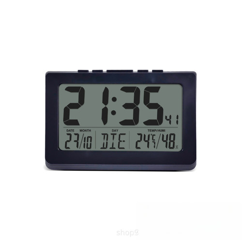 Horloge murale lcd heure jour - horloge,