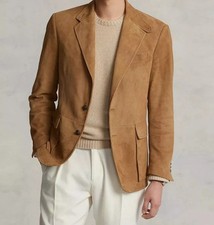 Veste manteau homme en cuir