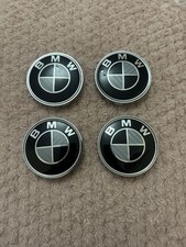 Carbon 68mm X 4 BMW Wheel Centre Cap Badge Emblem 1,2,3,4 series and many more 