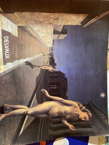 Affiche delvaux galerie negru - affiche,