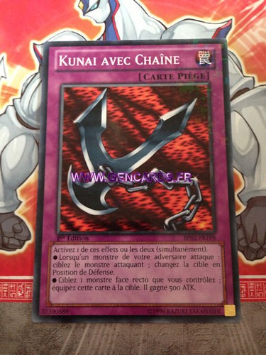 Carte kunai avec - carte, gi