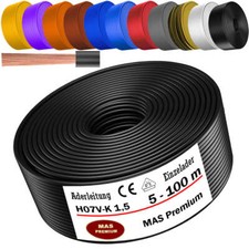 Câble de fil 5-100 m H07V-K 1,5 fil fin chargeur individuel flexible