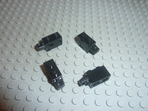 Lego black hinge brick ref - black,