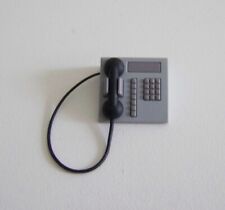 PLAYMOBIL POLICE - Téléphone de Bureau Gris