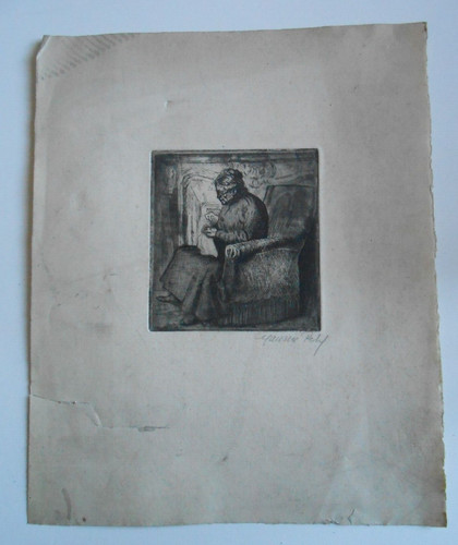 Ancienne eau forte - ancienne,