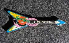 Hard Rock Cafe Pin 3rd Y-Me Breast Cancer Flying V Guitar PROTOTYPE 5/5 Chicago