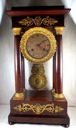 Pendule horloge à portique - horloge,