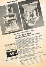 1966 ADVERTISING ADVERTISEMENT 054 AEG FAVORITE dishwasher
