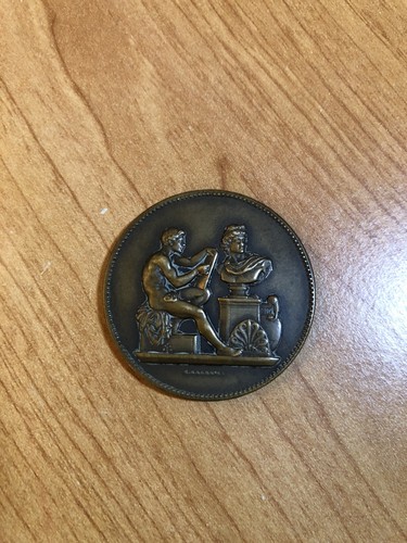 Médaille ancienne bronze - médaille, en