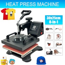 30x25cm 230B 8IN1 Presse à transfert T-Shirt Impression textile à chaud Heat