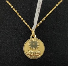 Pendentif Et Chaîne Or 18 K