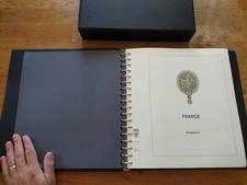 Album timbre Lindner noir avec étui Années 1998 à 2001 Bon état complet