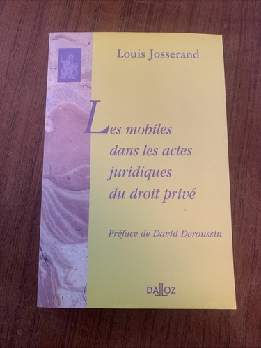 Livre droit les mobiles - droit,