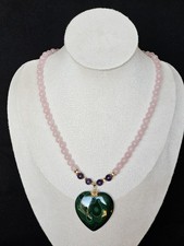 Collier en Quartz Rose