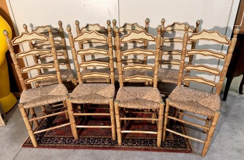 Série chaises paillées - 8,