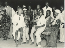 Africa. Vintage Silver Print Kids Games Vintage Africa. Print