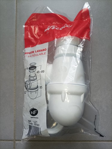 Nicoll siphon lavabo - siphon, réglable