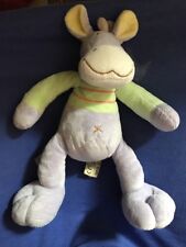 DOUDOU Poney Vache Gris Vert