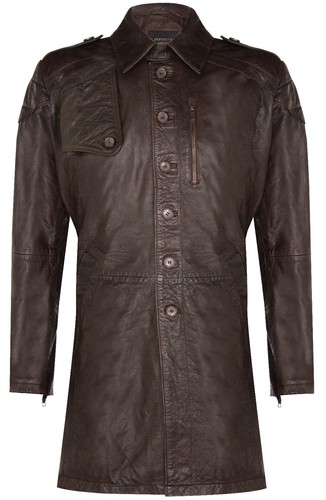 Manteau trench cuir - manteau,