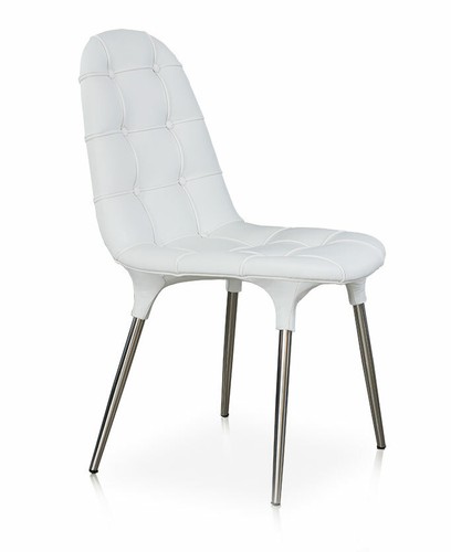 Chaise design cuir authentique - chaise,